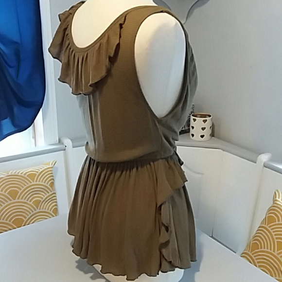 Free people goddess deep v neck  ruffle top - Picture 5 of 8